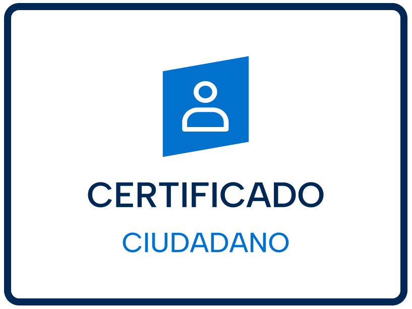 Certificado Digital de Ciudadano (Persona Física)
